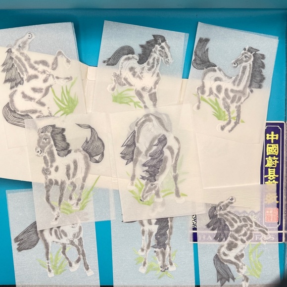 Vintage Chinese Paper-Cut Handicraft Folders Lot of 6 Folk Art Sets Jiǎnzhǐ - Picture 10 of 16